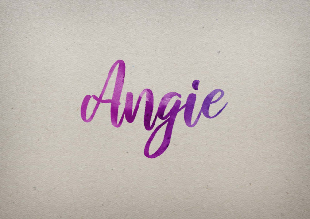 Free photo of Angie Watercolor Name DP