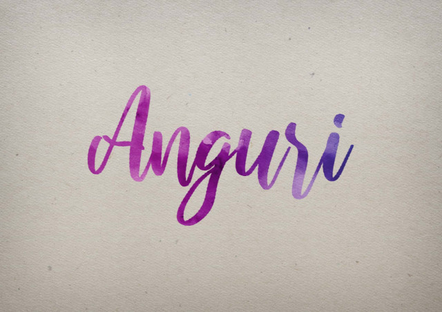 Free photo of Anguri Watercolor Name DP