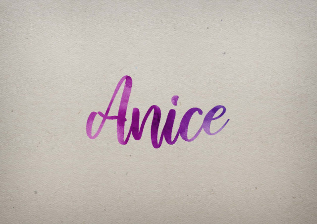 Free photo of Anice Watercolor Name DP