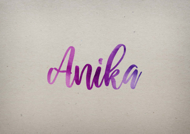 Free photo of Anika Watercolor Name DP
