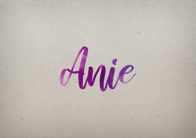 Free photo of Anie Watercolor Name DP