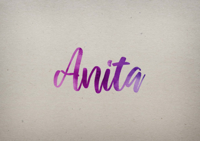 Free photo of Anita Watercolor Name DP