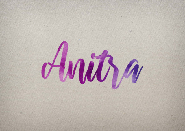 Free photo of Anitra Watercolor Name DP