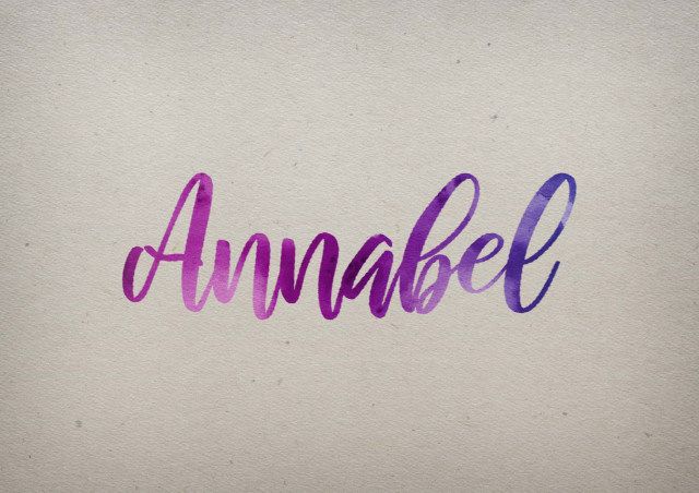 Free photo of Annabel Watercolor Name DP