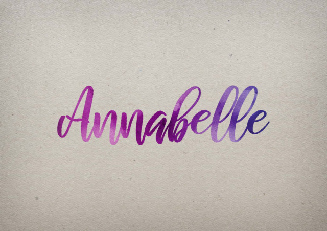 Free photo of Annabelle Watercolor Name DP