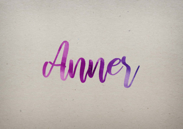Free photo of Anner Watercolor Name DP