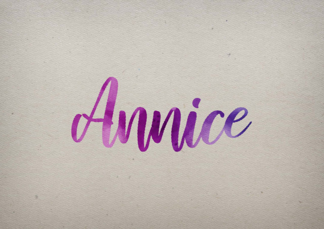 Free photo of Annice Watercolor Name DP