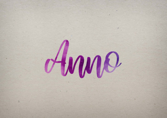 Free photo of Anno Watercolor Name DP