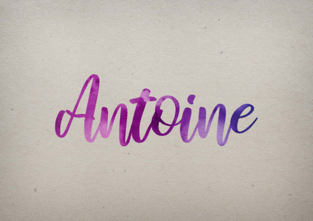 Free photo of Antoine Watercolor Name DP