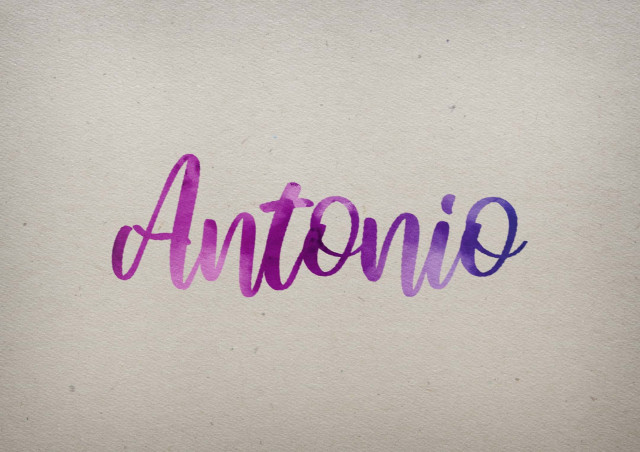 Free photo of Antonio Watercolor Name DP