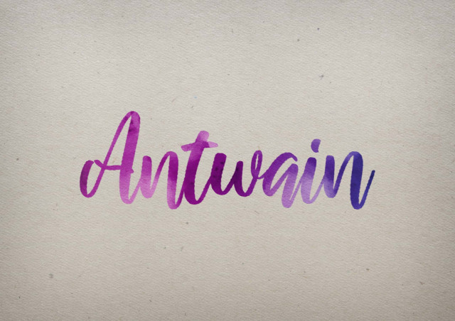 Free photo of Antwain Watercolor Name DP