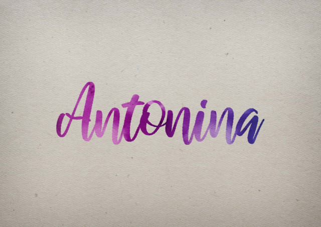 Free photo of Antonina Watercolor Name DP