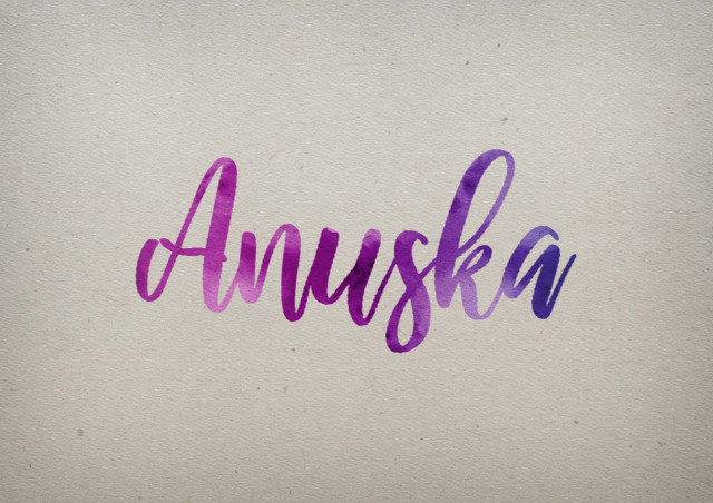 Free photo of Anuska Watercolor Name DP