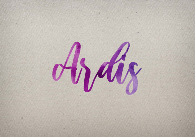 Free photo of Ardis Watercolor Name DP