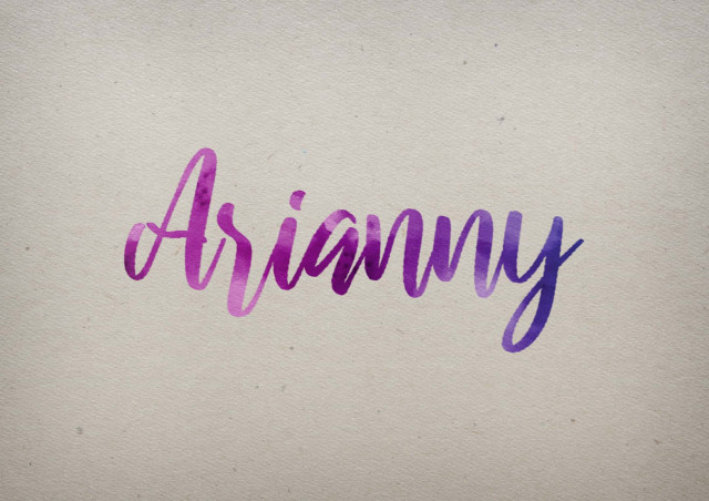 Free photo of Arianny Watercolor Name DP