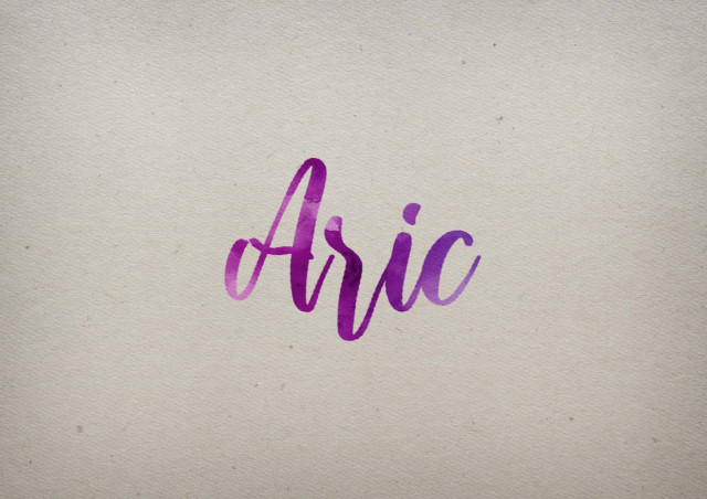 Free photo of Aric Watercolor Name DP