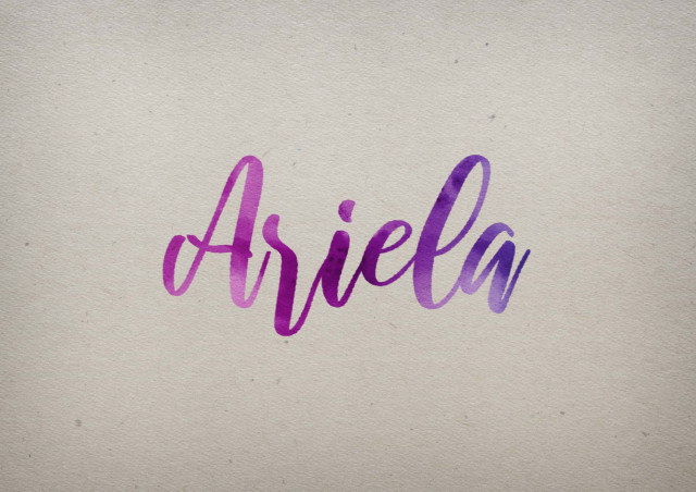 Free photo of Ariela Watercolor Name DP