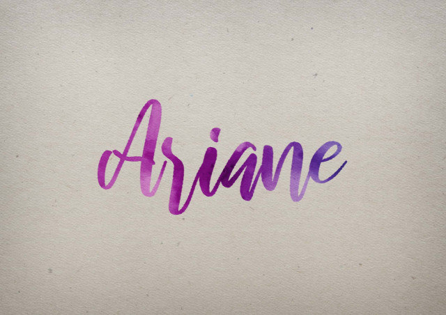 Free photo of Ariane Watercolor Name DP