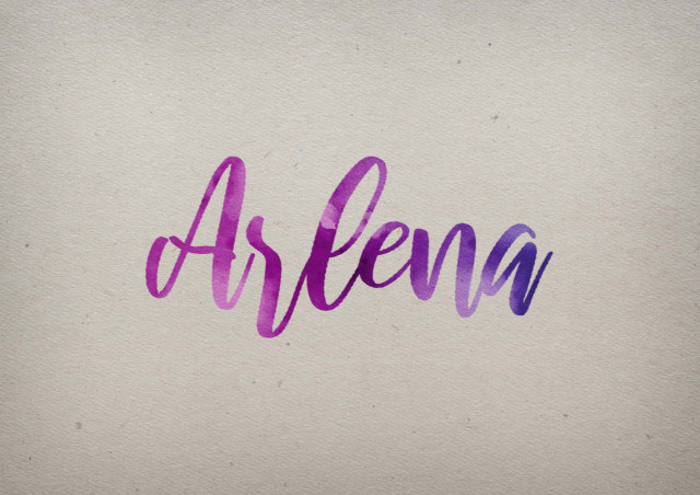 Free photo of Arlena Watercolor Name DP