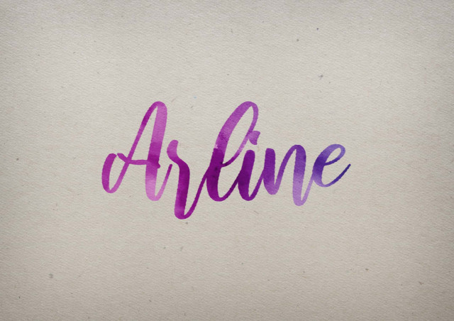 Free photo of Arline Watercolor Name DP