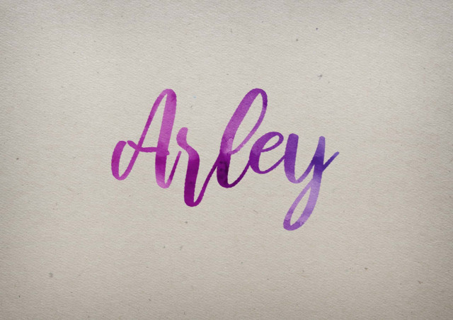 Free photo of Arley Watercolor Name DP