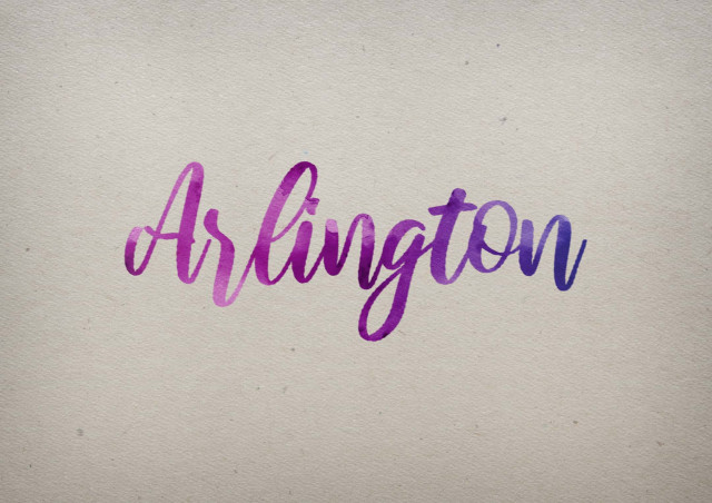 Free photo of Arlington Watercolor Name DP