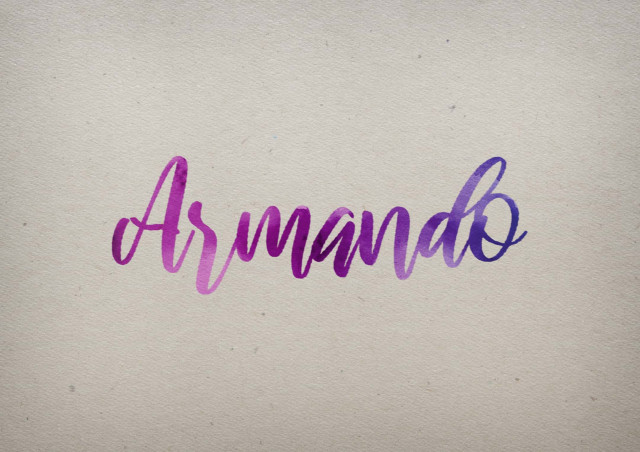 Free photo of Armando Watercolor Name DP