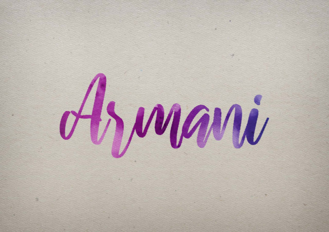 Free photo of Armani Watercolor Name DP