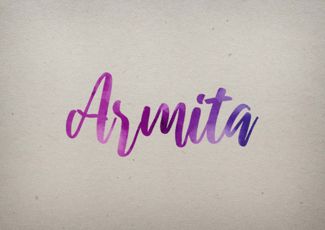 Free photo of Armita Watercolor Name DP