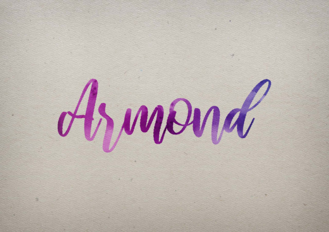 Free photo of Armond Watercolor Name DP