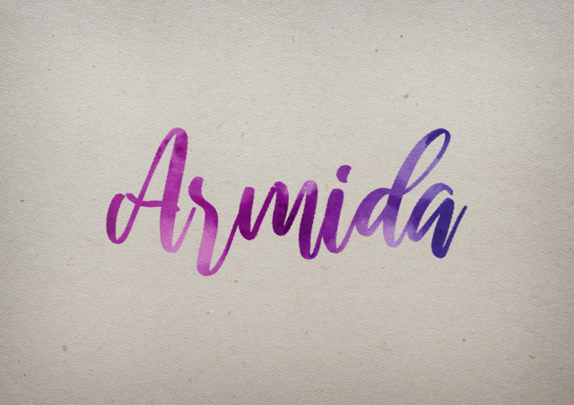 Free photo of Armida Watercolor Name DP