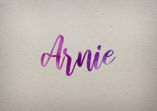 Free photo of Arnie Watercolor Name DP