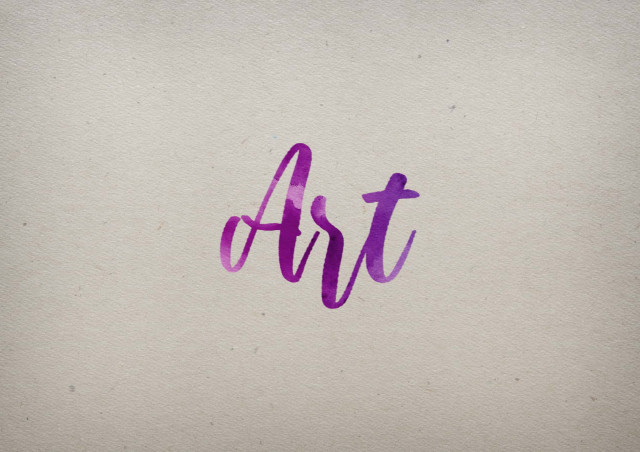 Free photo of Art Watercolor Name DP