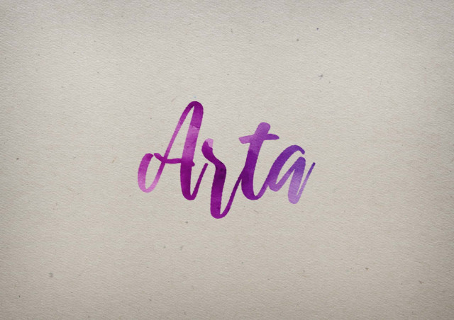 Free photo of Arta Watercolor Name DP