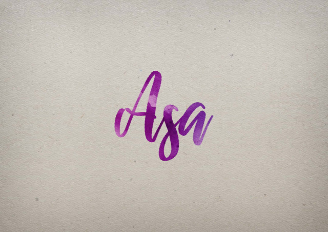 Free photo of Asa Watercolor Name DP