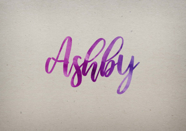 Free photo of Ashby Watercolor Name DP