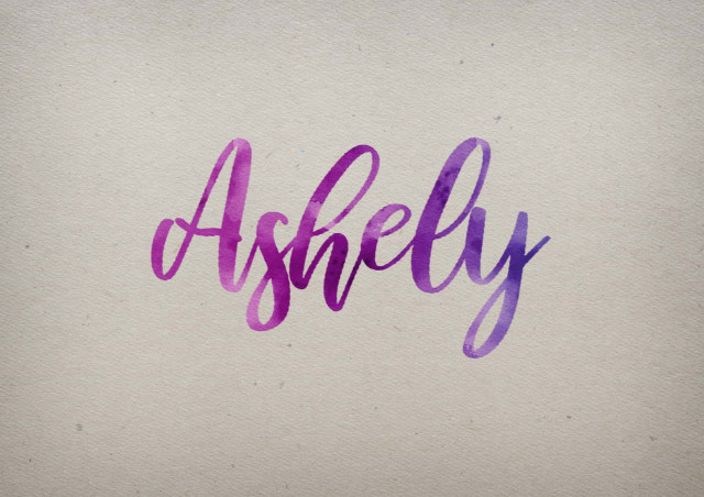 Free photo of Ashely Watercolor Name DP