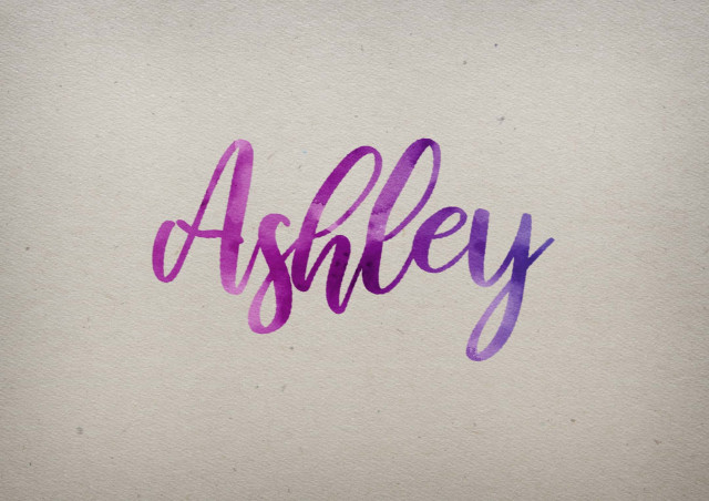 Free photo of Ashley Watercolor Name DP