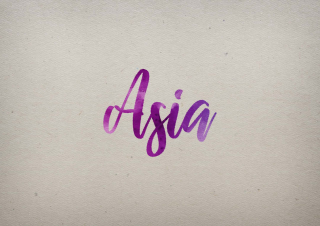 Free photo of Asia Watercolor Name DP