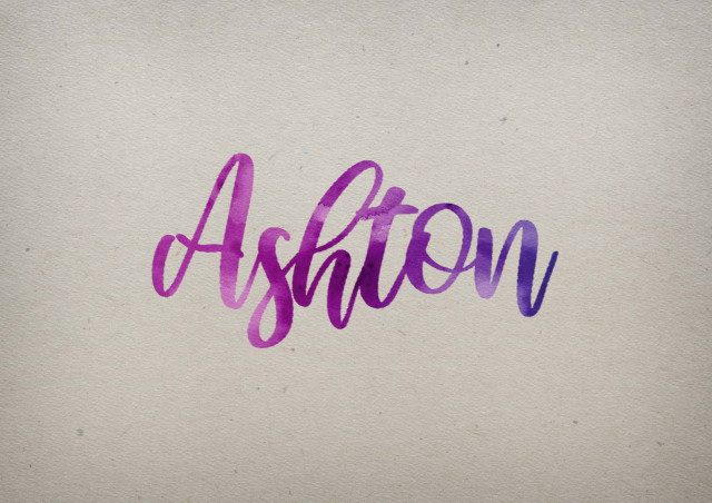 Free photo of Ashton Watercolor Name DP