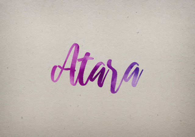 Free photo of Atara Watercolor Name DP