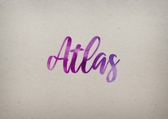 Free photo of Atlas Watercolor Name DP