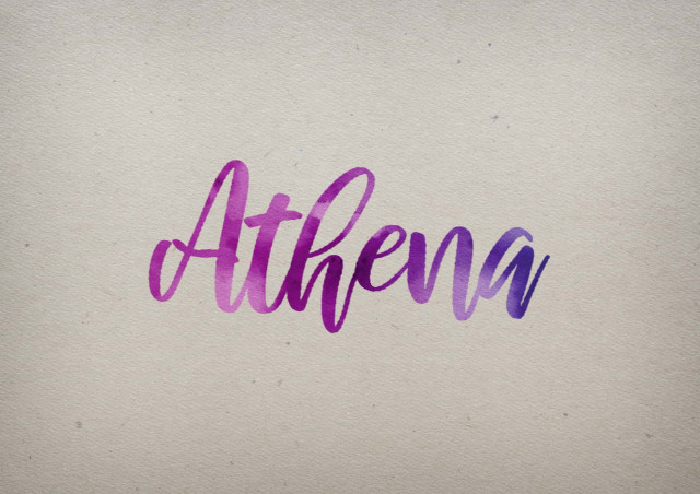 Free photo of Athena Watercolor Name DP