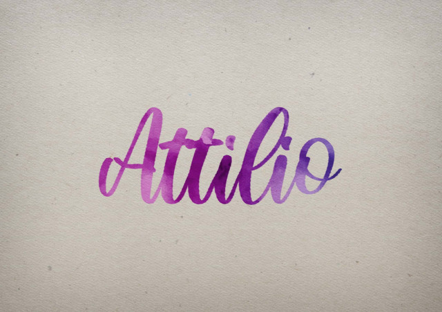 Free photo of Attilio Watercolor Name DP