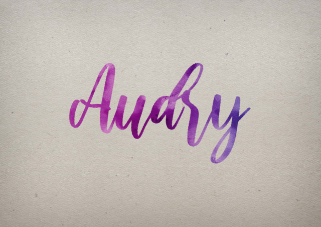 Free photo of Audry Watercolor Name DP