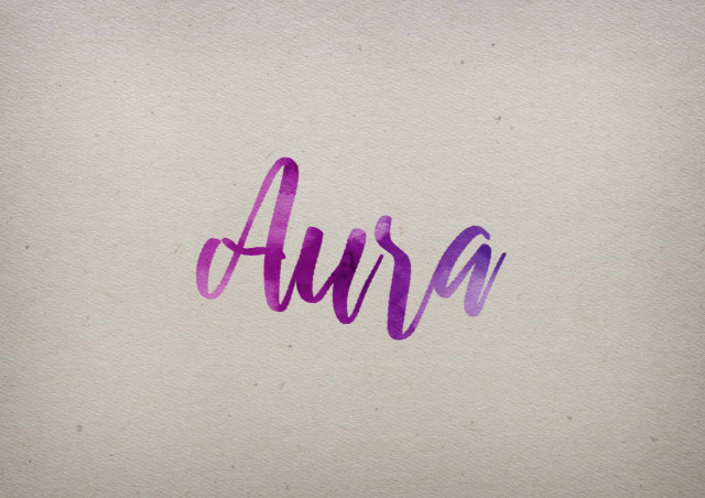 Free photo of Aura Watercolor Name DP