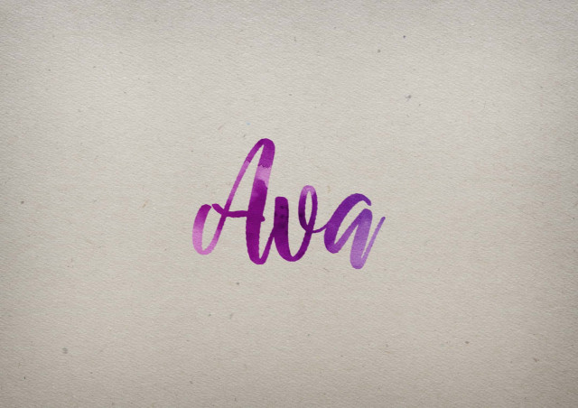 Free photo of Ava Watercolor Name DP