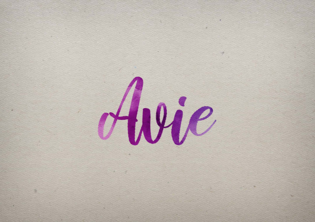 Free photo of Avie Watercolor Name DP