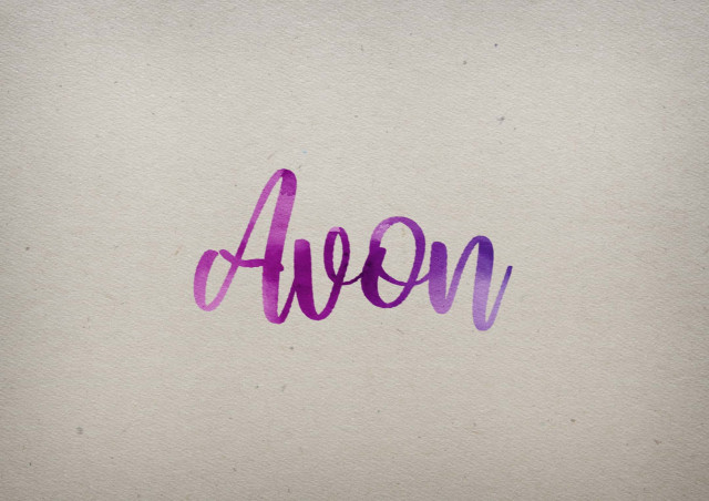 Free photo of Avon Watercolor Name DP