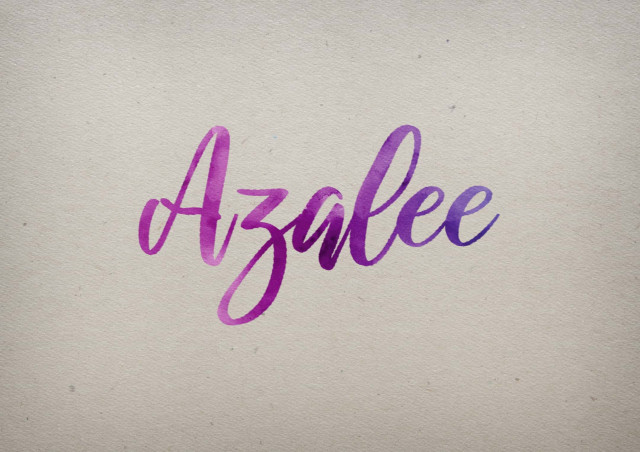 Free photo of Azalee Watercolor Name DP